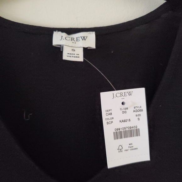 J. Crew Factory Green Tartan Plaid Peplum V-Neck Tank Top NWT - Picture 3 of 7